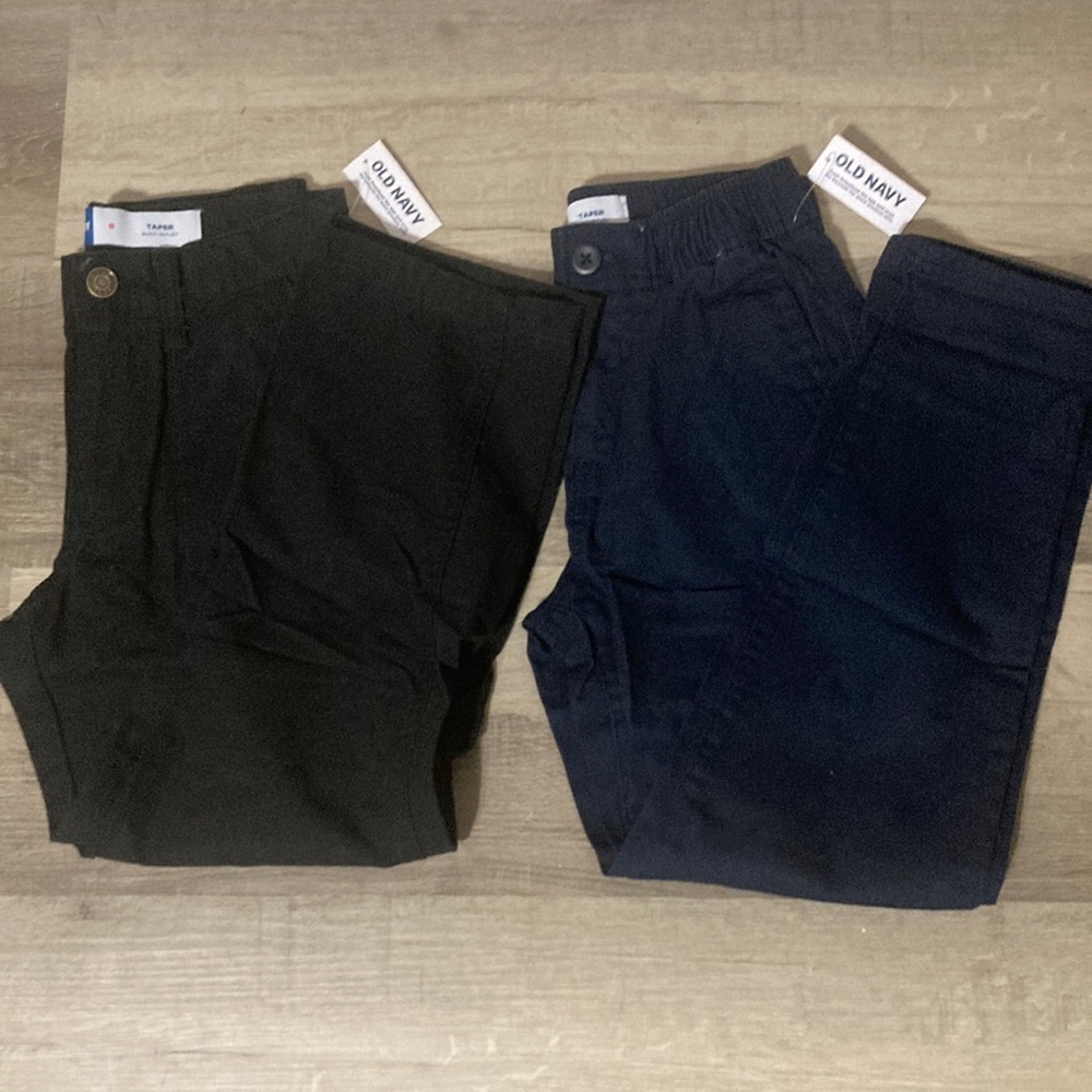 Sz 8 Boys TWO Old Navy Taper Pants